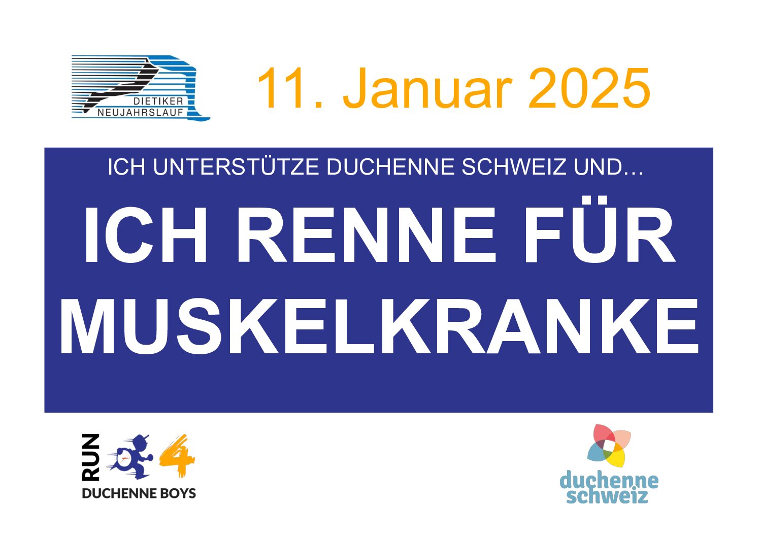 Duchenne-Schweiz am Dietiker Neujahrslauf 2025