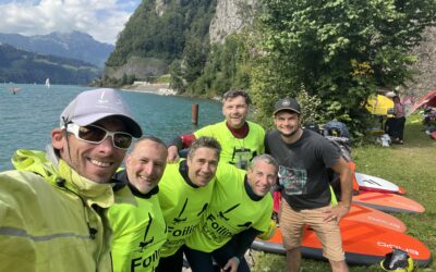 Wingfoilende Duchennepapas auf dem Urnersee